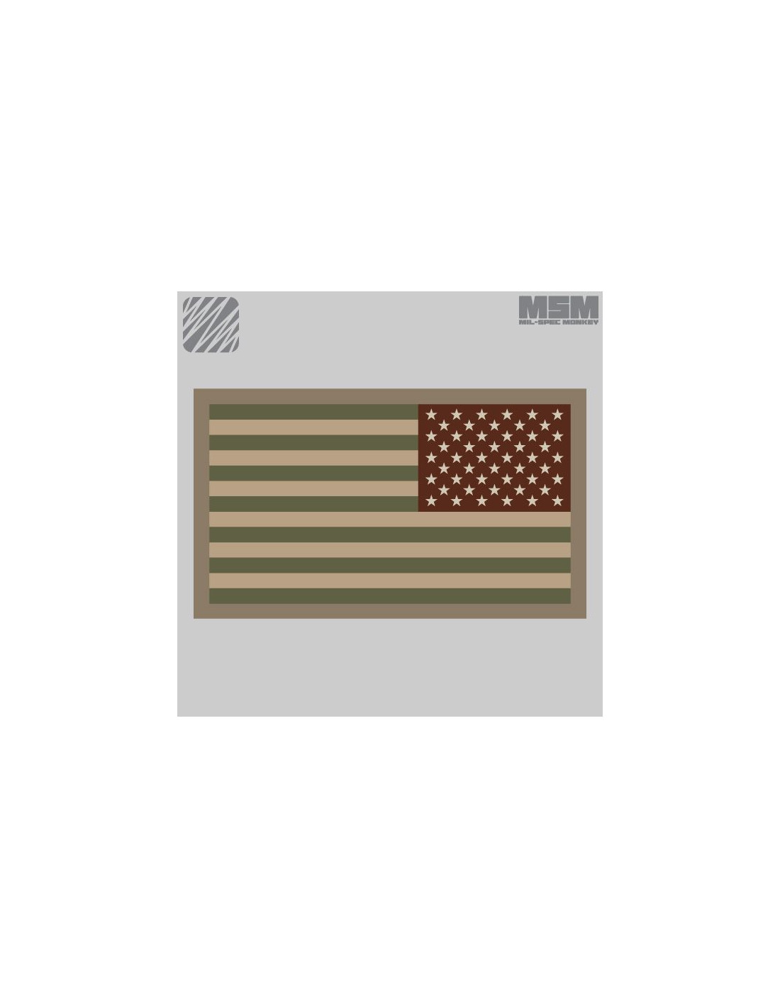 Mil Spec Monkey MSM American Flag REVERSED Patch-Multicam-SWAT-ACU-Full Color 