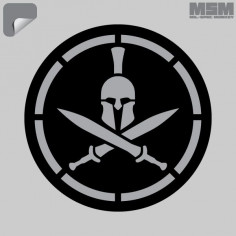 Spartan Helmet Stencil Decal