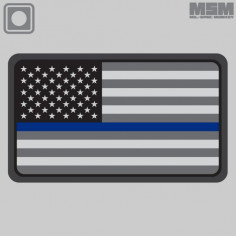 US Flag PVC Thin Blue Line