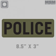 POLICE 8.5x3 PVC