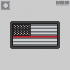 US Flag PVC Mini Thin Red Line