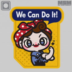 We Can Do It Cute PVC