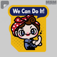 We Can Do It Cute Decal