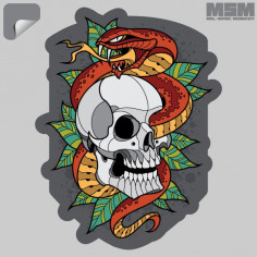 Skull Snake 2 Decal