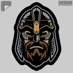 Viking Warrior Head 2 Decal