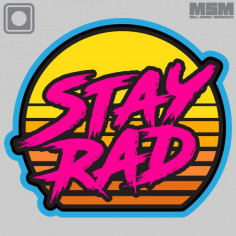 Stay Rad Sunset PVC Morale Patch