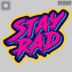 Stay Rad Text PVC Morale Patch