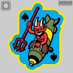 Devil Bomber PVC Morale Patch