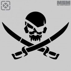 PirateSkull Stencil