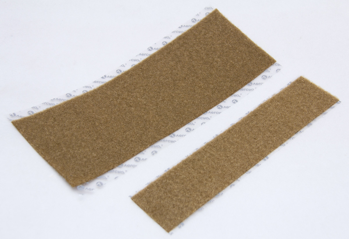 2x Dark Olive Green Velcro® Brand Loop Fastener Patches - 3 1/4 Inch Military Style